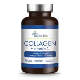 Kolagen Collagen + Vitamin C 90 Kapsułek - Super Labs
