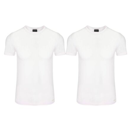 2 x Koszulka Męska Bambusowa T-SHIRT Biała Rozmiar L - Henderson