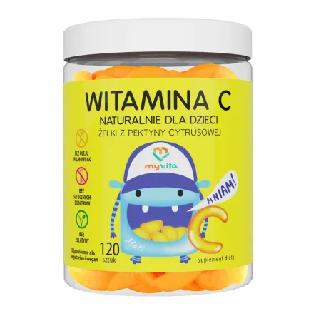 Żelki Naturalne Witamina C 120 sztuk - MyVita ( Ascorbic Acid )