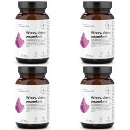 4x  Kolagen Rybi NatiCol (Włosy, Skóra, Paznokcie) 60 Kapsułek - Aura Herbals