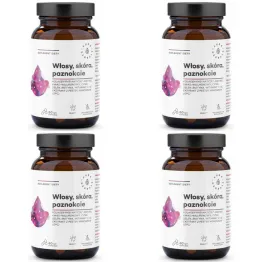 4x  Kolagen Rybi NatiCol (Włosy, Skóra, Paznokcie) 60 Kapsułek - Aura Herbals