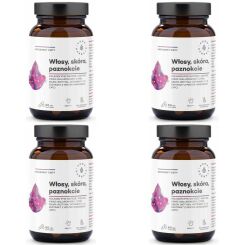 4x  Kolagen Rybi NatiCol (Włosy, Skóra, Paznokcie) 60 Kapsułek - Aura Herbals