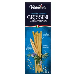 Paluszki Grissini z Rozmarynem 125 g NaturAvena