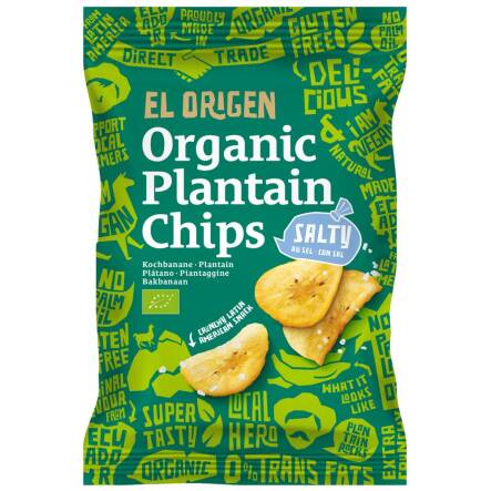 Chipsy z Plantana Solone Bezglutenowe Bio 80 g - El Origen