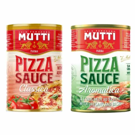 Sos Pomidorowy do Pizzy Classica 400 g - MUTTI  + Sos Pomidorowy do Pizzy z Ziołami 400 g - MUTTI 