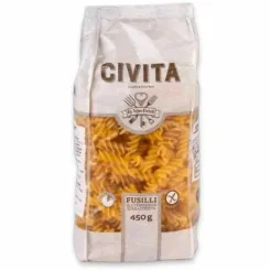 Makaron Kukurydziany Fusilli Bezglutenowy 450 g - Civita