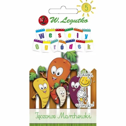Wesoły Ogródek - Tęczowe Marchewki (Marchew Jadalna) Nasiona 0,25 g - Legutko