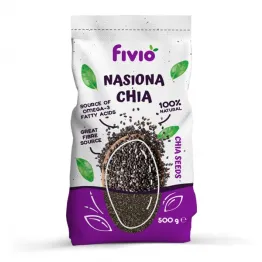 Nasiona Chia 500 g - Vivio - Nasiona Szałwii Hiszpańskiej