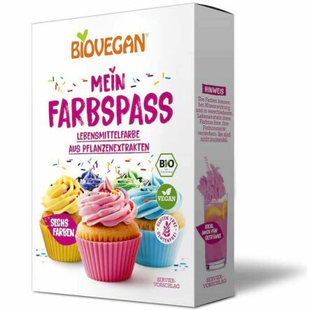 Barwniki Spożywcze w Proszku Bezglutenowe Bio 48 g (6x 8 g) - Biovegan