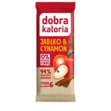 Baton Owocowy Jabłko & Cynamon 35 g - Dobra Kaloria