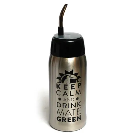 Yerbomos 4.0 Black 580 ml z Logo - Mate Green - Wyprzedaż