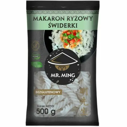 Makaron Ryżowy ŚWIDERKI Bezglutenowy 500 g - Mr. Ming