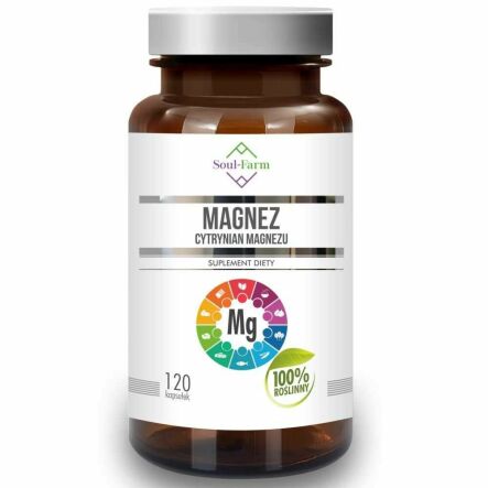 Cytrynian Magnezu 120 Kapsułek - Soul Farm
