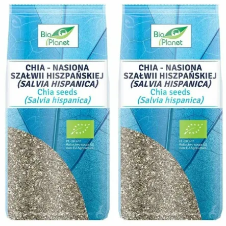 2 x Chia Nasiona Szałwii Hiszpańskiej Bio 400 g Bio Planet