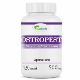 Ostropest Plamisty Mielony Kapsułki 500 mg 120 Kapsułek - VitaFarm