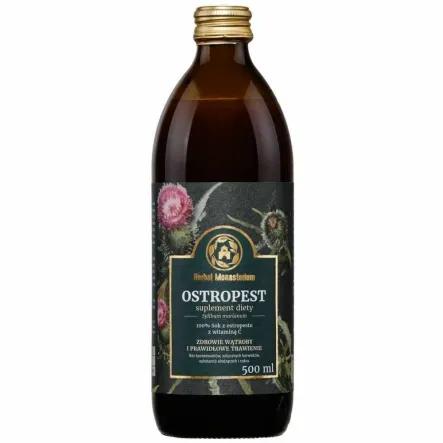 Sok z Ostropestu Plamistego 500 ml - Herbal Monasterium
