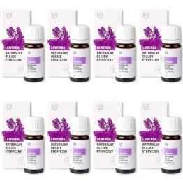 Zestaw 8 x Naturalny Olejek Eteryczny Lawendowy 10 ml - Naturalne Aromaty