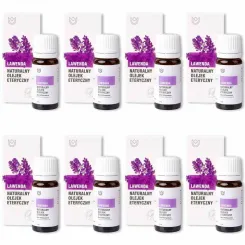 Zestaw 8 x Naturalny Olejek Eteryczny Lawendowy 10 ml - Naturalne Aromaty