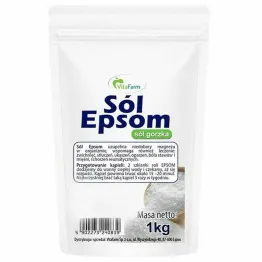 Sól Epsom - Siarczan Magnezu (Sól Gorzka) 1 kg - Vitafarm