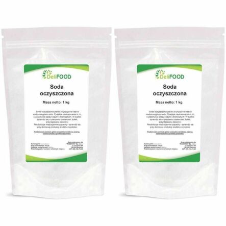 2 x Wodorowęglan Sodu - Soda Oczyszczona 1 kg - DeliFOOD