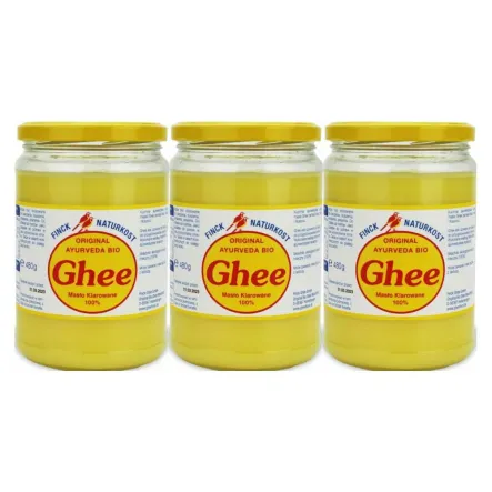 3 x Masło Klarowane Ghee Bio 480 g - Finck Naturkost