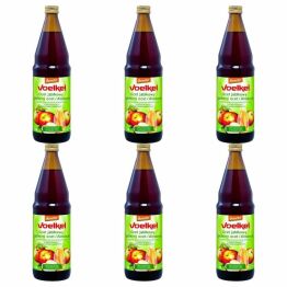ZGRZEWKA 6 x Ocet Jabłkowy Niefiltrowany Demeter BIO 750 ml Voelkel