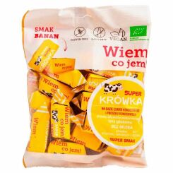 Krówki Bezmleczne Bananowe Bezglutenowe BIO 150 g - Super Krówka