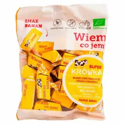 Krówki Bezmleczne Bananowe Bezglutenowe BIO 150 g - Super Krówka