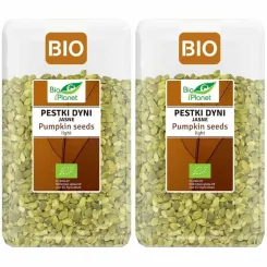 2 x Pestki Dyni Łuskane Jasne Bio 1 kg - Bio Planet