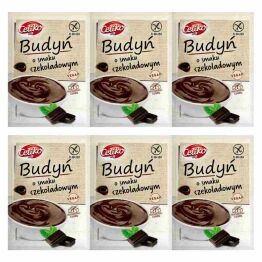 6 x Budyń o Smaku Czekoladowym Bezglutenowy Bez Dodatku Cukru 40 g - Celiko