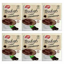 6 x Budyń o Smaku Czekoladowym Bezglutenowy Bez Dodatku Cukru 40 g - Celiko
