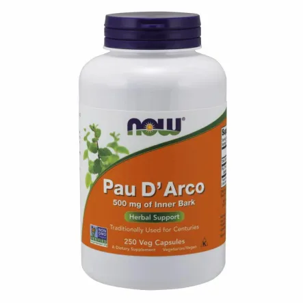 Pau D'arco (La Pacho) 500 mg 250 Kapsułek - Now