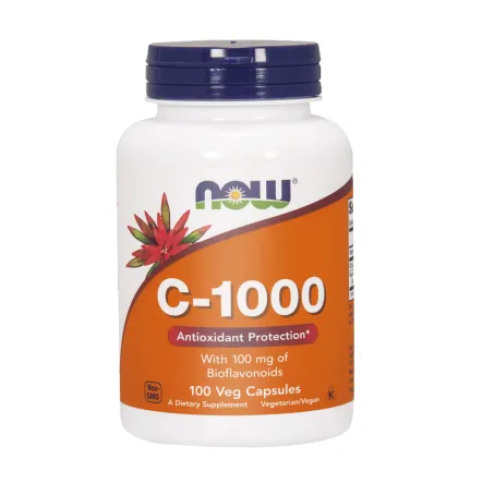 Witamina C-1000 + Bioflawonoidy 100 mg 100 Kapsułek - Now