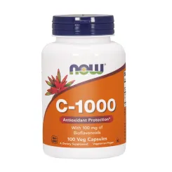 Witamina C-1000 +Bioflawonoidy 100 mg 100 Kapsułek - Now