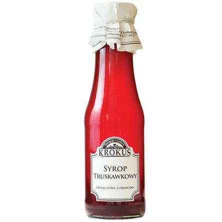Syrop Truskawkowy 375 g (300 ml) - Krokus