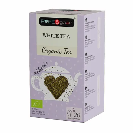Herbatka Ekologiczna White Tea 36 g 20 Torebek Pure and Good (data: 30.04.2026)