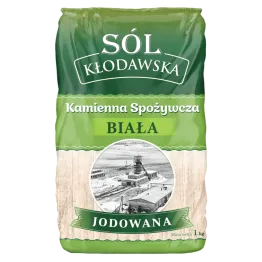 Sól Kłodawska Kamienna Spożywcza Biała Jodowana 1 kg - Kopalnia Soli Kłodawa
