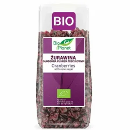 Żurawina Cięta Słodzona Cukrem Trzcinowym Bio 100 g -  Bio Planet
