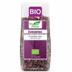 Żurawina Cięta Słodzona Cukrem Trzcinowym Bio 100 g -  Bio Planet