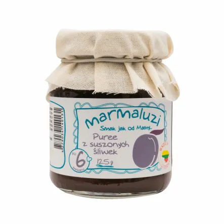 Puree z Suszonych Śliwek 125 g - Marmaluzi