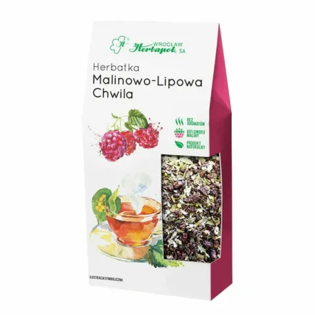 Herbatka Owocowo - Ziołowa MALINOWO - LIPOWA CHWILA 80 g - Herbapol Wrocław