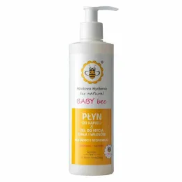 Płyn do Kąpieli and  Żel do Mycia Ciała i Włosów Dla Dzieci i Niemowląt 280 ml - Miodowa Mydlarnia BABY BEE