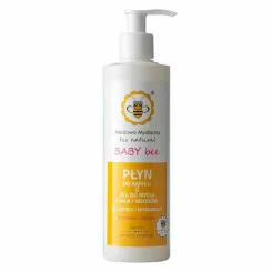Płyn do Kąpieli and  Żel do Mycia Ciała i Włosów Dla Dzieci i Niemowląt 280 ml - Miodowa Mydlarnia BABY BEE