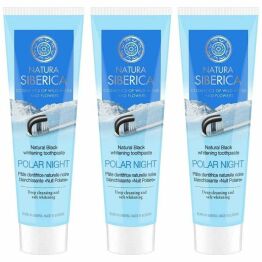 3 x Pasta do Zębów Wybielająca Czarna Polar Night 100 g - Natura Siberica