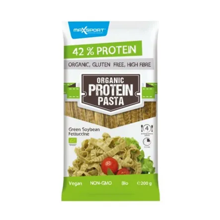 Makaron z Zielonej Soi z Wysoką Zawartością Białka Bio 200 g Max Sport