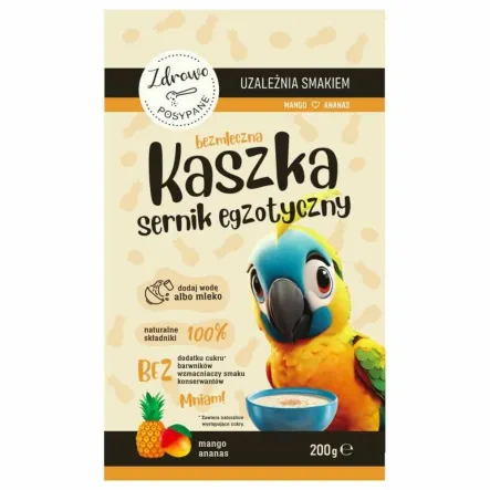 Kaszka Bezmleczna Sernik Egzotyczny (Ananas, Mango) 200 g - Zdrowo Posypane (data: 12.12.2025)
