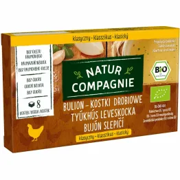 Bulion Kostki Drobiowe Bez Dodatku Cukru Bio 88 g - Natur Compagnie