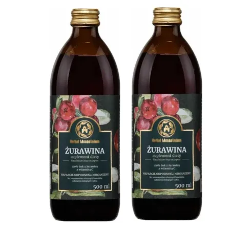 2 x Żurawina 500 ml - Herbal Monasterium
