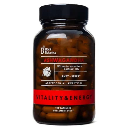 Ashwagandha 8% 100 Kapsułek 60 g Boca Botanica