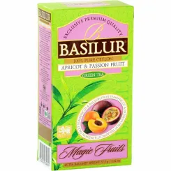 Herbata Zielona z Dodatkami Apricot i Passion Fruit Saszetki 37,5 g (25x 1,5 g) - Basilur